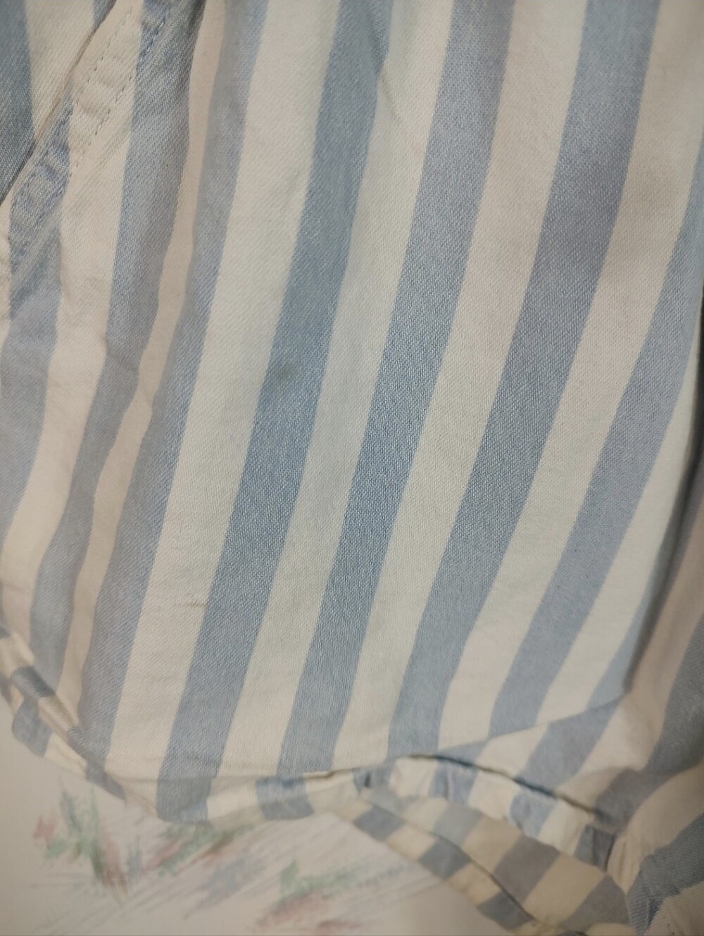 Aerie Blue Striped Shorts Small - Picture 3 of 10